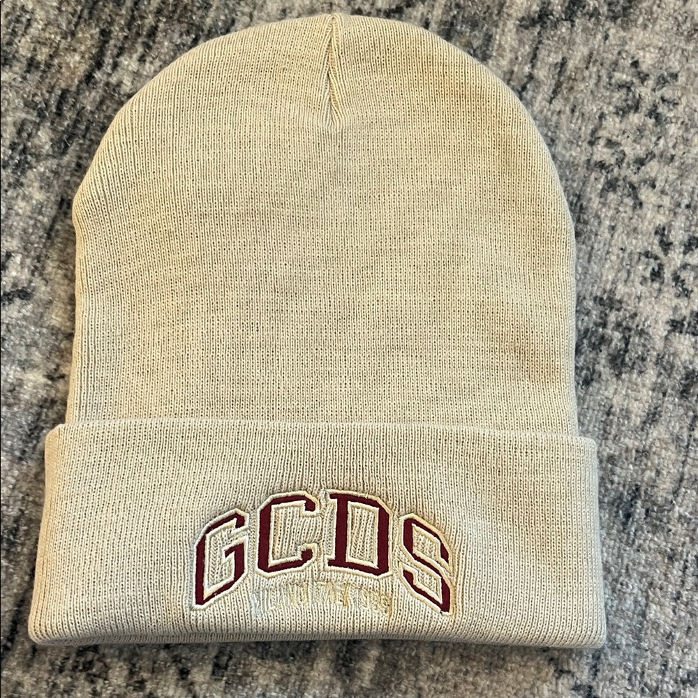 GCDS Beige Knit Toque- REVOVLE